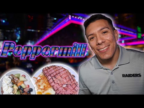 Eating at the famous Peppermill in Las Vegas - REVIEW