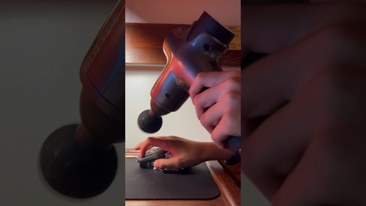 Testing How Fast I can Click With A Massage Gun!