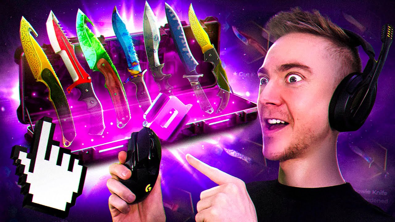 One Click, 30 KNIVES?! (skinclub)