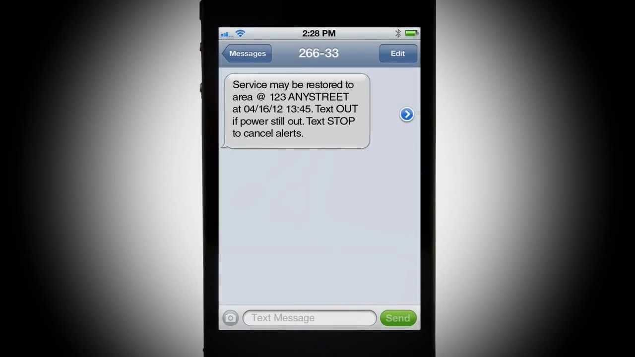 Get ComEd's Outage Alerts on Your Mobile Phone