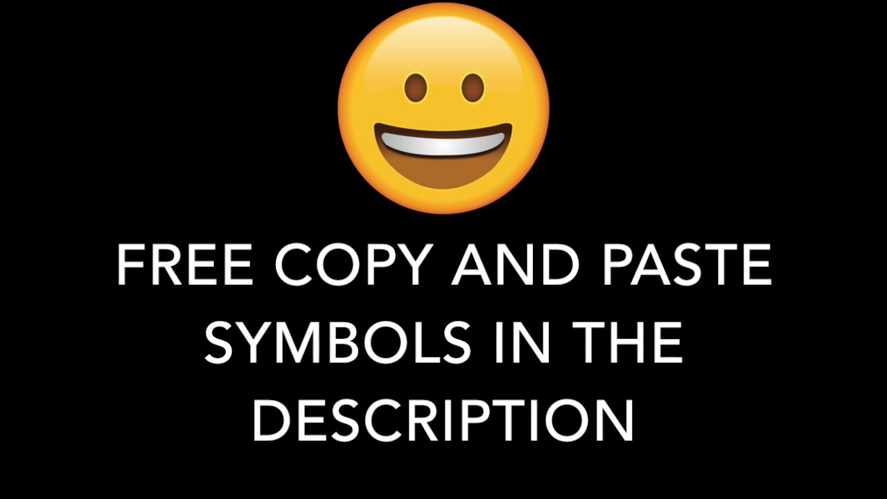 FREE COPY AND PASTE SYMBOLS IN THE DESCRIPTION