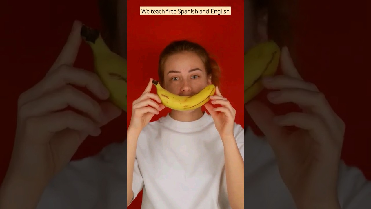 learn how to say banana🍌 in Spanish🇪🇸 #banana #spanish #shorts #shortvideo