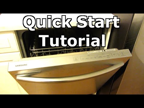 Samsung Quick Start Tutorial for Dishwasher | Model DW80R2031US | Dish Washer Control Panel