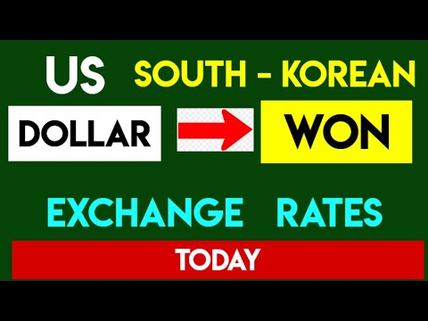 1 USD to KRW - Convert US Dollars to South Korean Won Currency Exchange Rates Today