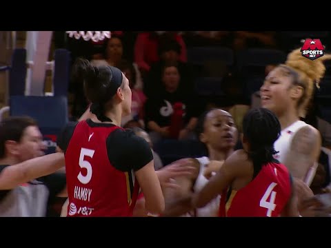 DOUBLE Technicals Called As Rookie Shakira Austin & Dearica Hamby Get HEATED Late In Blowout Game!