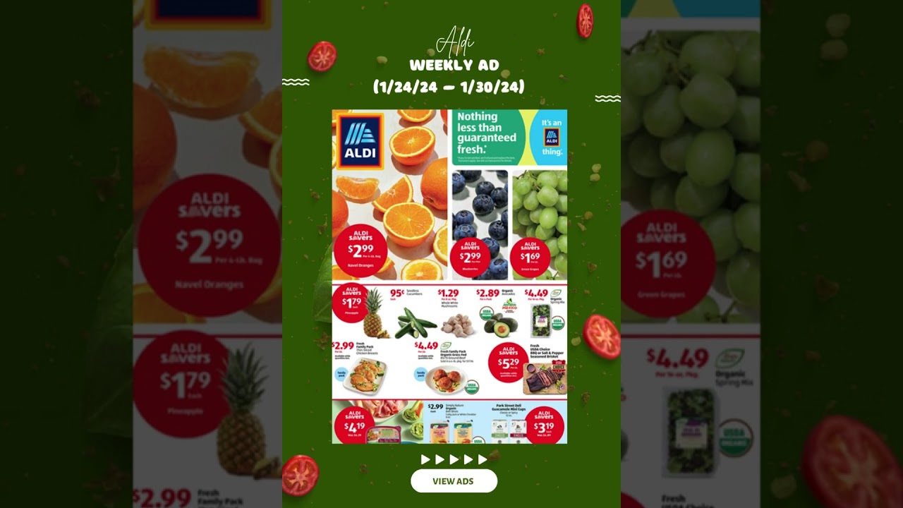 Aldi Weekly Ad Highlights! 🌟 (1/24/24 – 1/30/24) | Grab Your Discounts! #aldi