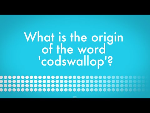 What is the origin of the word 'codswallop'?