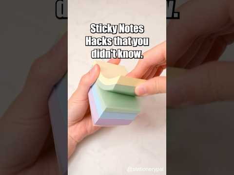Sticky Notes Hacks that you didn't know🥰. #shorts