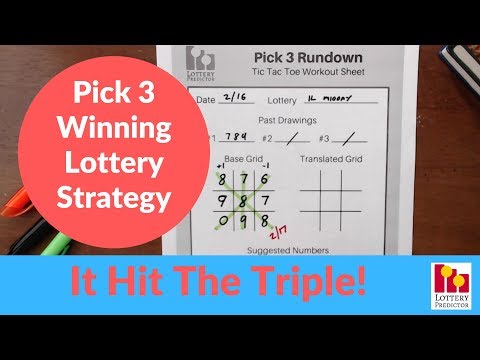 Lottery Strategy Wins With Pick 3 Triple! Illinois Lottery Won With 888!