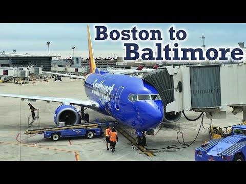 Full Flight: Southwest Airlines B737-700 Boston to Baltimore (BOS-BWI)