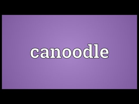 Canoodle Meaning