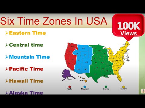6 TIME ZONES IN USA | DIFFERENT TIME ZONES IN AMERICA | #timezoneusa