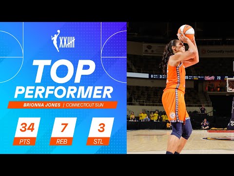 Brionna Jones Erupts For A Career-High 34 Points In Sun Win (July 1, 2021)