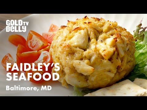 Watch Owners Of Faidley Seafood Cook Up Their Jumbo Lump Crab Cakes