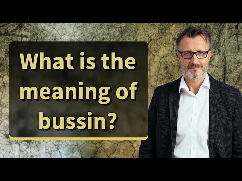 What is the meaning of bussin?