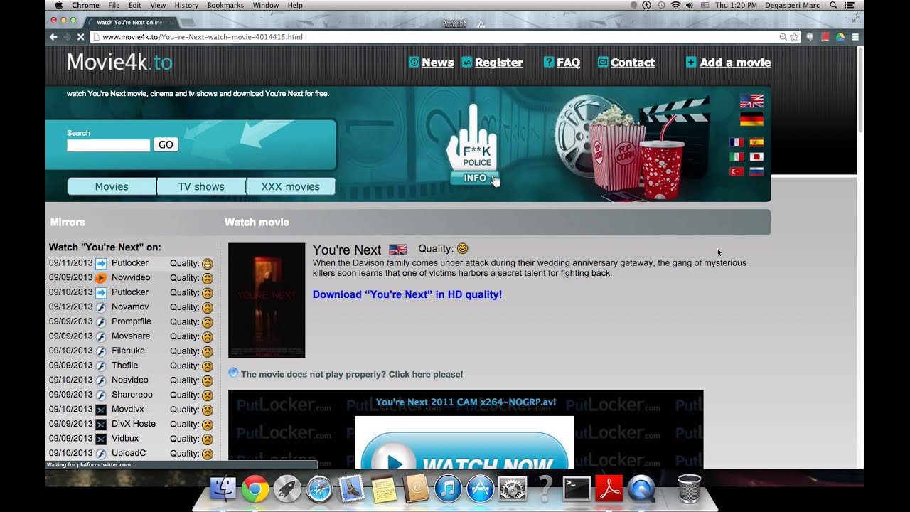 How to Use Movie2k / Movie4k (Windows/Mac/Linux/Android/iPhone)