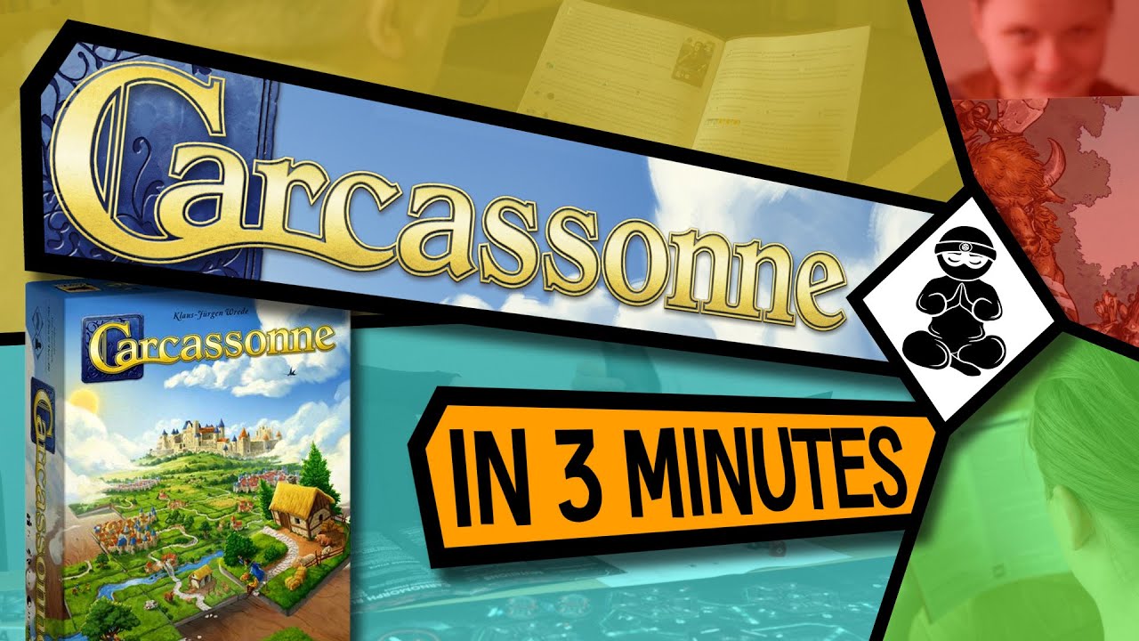 Carcassonne - How to Play in 3 minutes - BoardgameNinja