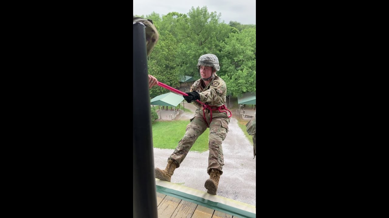 #ArmyFirst - First time on rappel