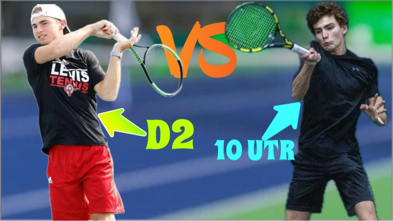 10 UTR vs Division 2 player