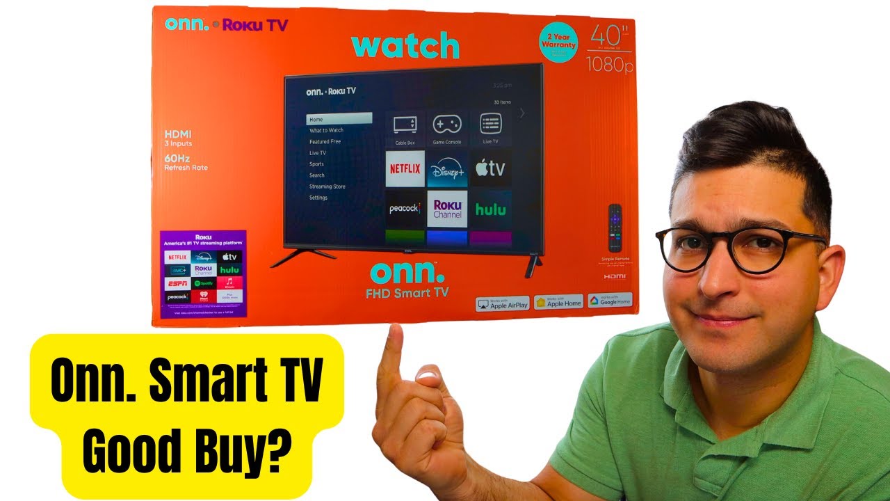 Onn. Roku Smart Tv Honest Review, Unboxing & SETUP - 40in