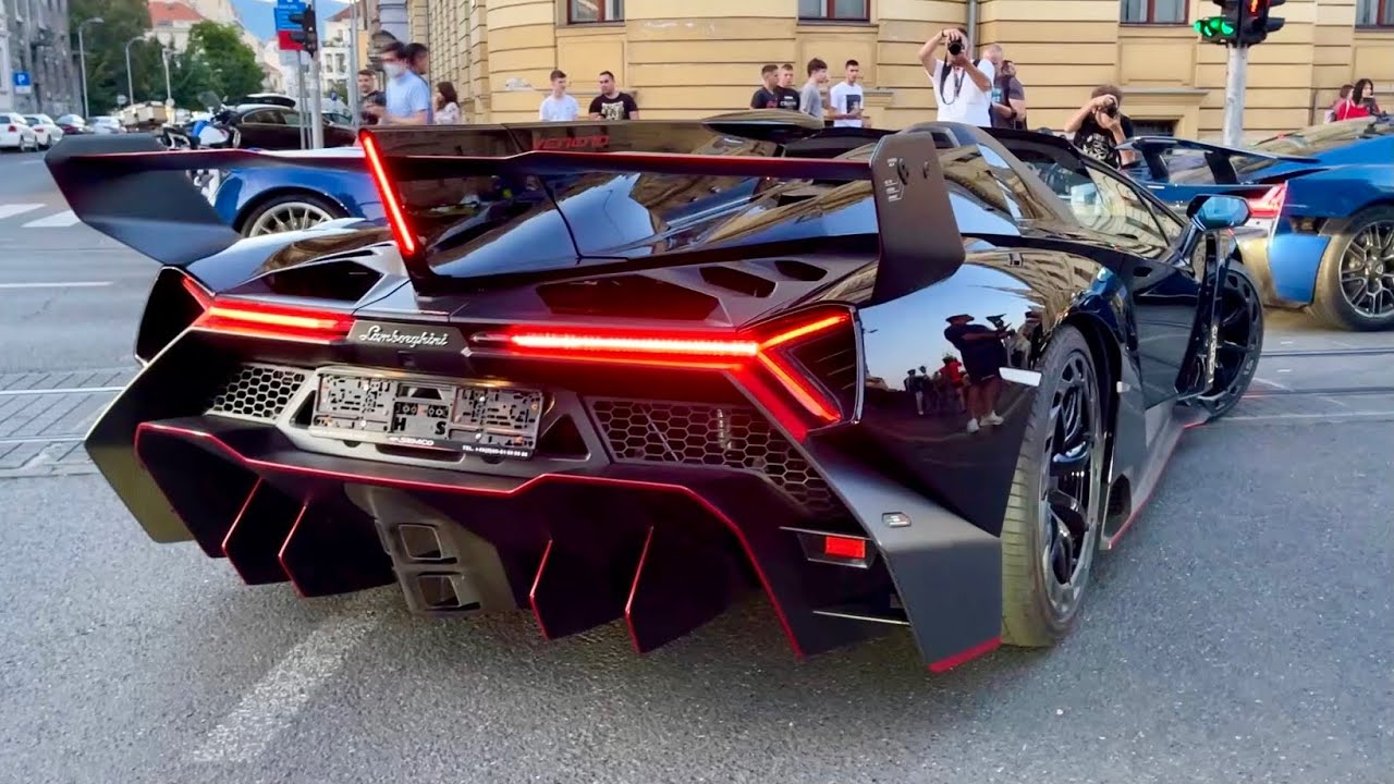 Lamborghini VENENO Roadster - DRIVING, CRAZY EXHAUST sound & revs (1 of 9 in the world)