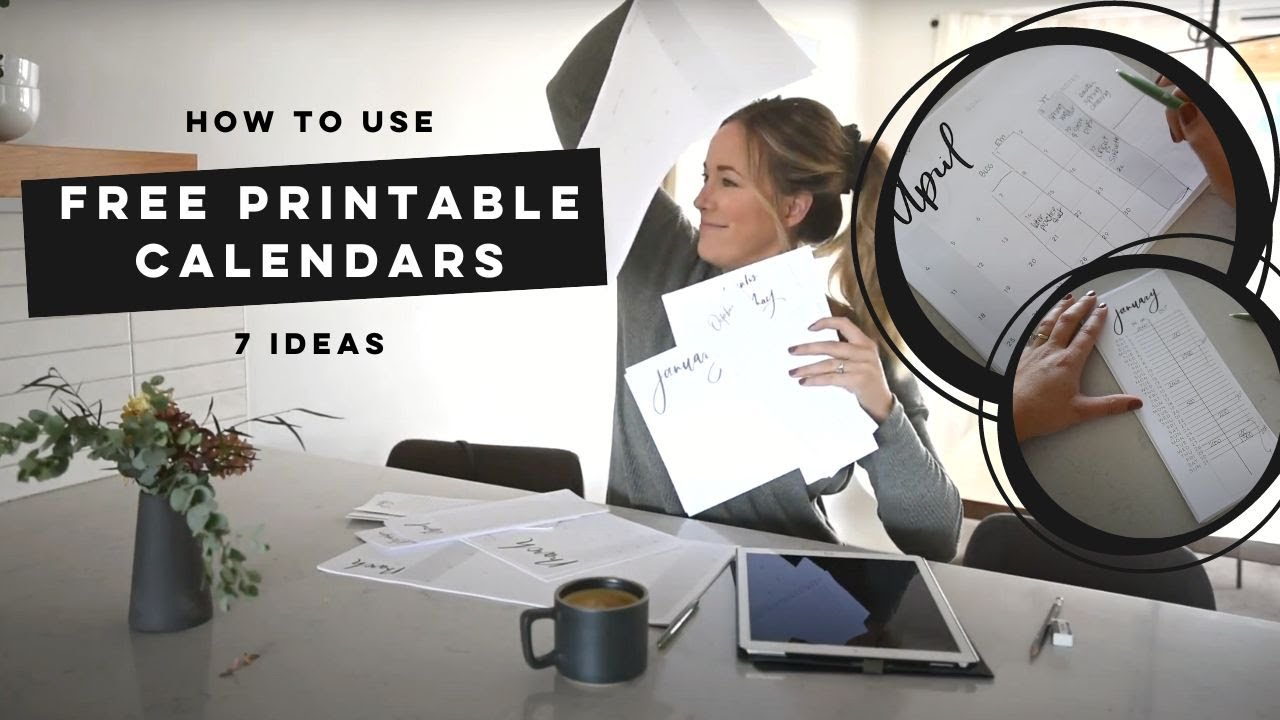 Organize with Me | How To Use Free Printable Calendars 7 Ways!