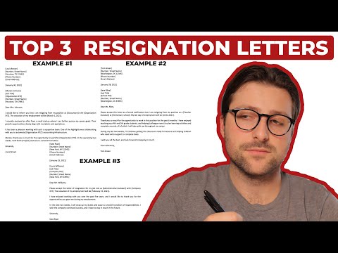 Top 3 Resignation Letter Samples (2025)