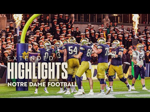 EXTENDED HIGHLIGHTS | Notre Dame Football vs Navy (2023)