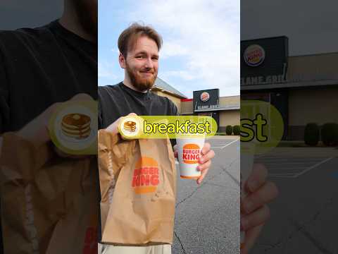 Burger King Breakfast vs Dinner