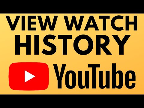How to View YouTube Watch History - Find Videos Watched on YouTube