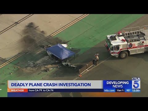 2 killed in plane crash at Santa Monica Airport
