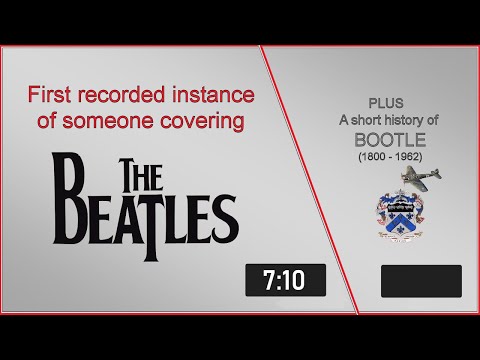 First recorded 'cover' of The Beatles ...... plus BOOTLE: a short history (1800-1962)