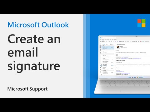 How to add an email signature in Outlook | Microsoft