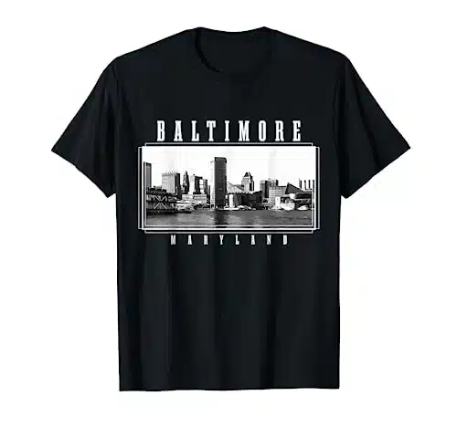 Baltimore Skyline Maryland Pride Vintage Baltimore T Shirt