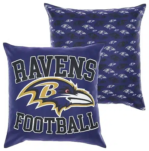 FOCO NFL Pack Throw Pillow Cover x , Baltimore Ravens
