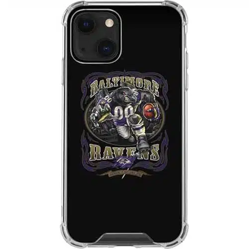 Skinit Clear Phone Case Compatible with iPhone   Officially Licensed Liquid Blue NFL Baltimore Ravens Running Back Design