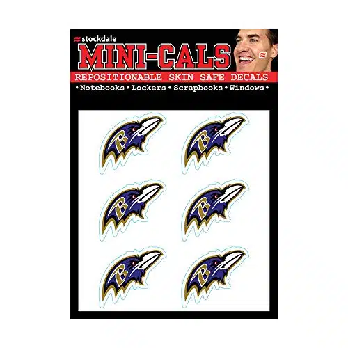 WinCraft NFL Baltimore Ravens Face Tattoos, Team Colors, One Size