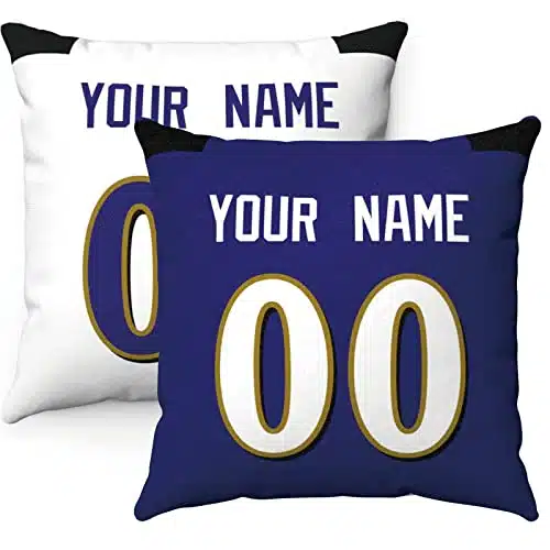ANTKING Throw Pillow Baltimore Custom Any Name and Number for Men Women Boy Gift