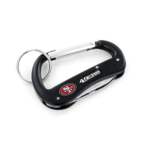 Aminco NFL San Francisco Ers Carabiner Multi Tool Keychain, Black, x