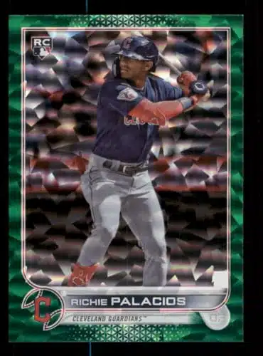 Baseball Trading Card MLB Topps Update Green Foil # Richie Palacios NM Near Mint RC Rookie Guardians