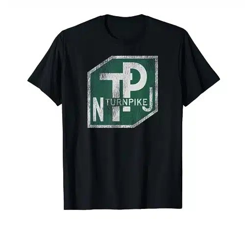 Distressed New Jersey Turnpike State Road Sign T Shirt