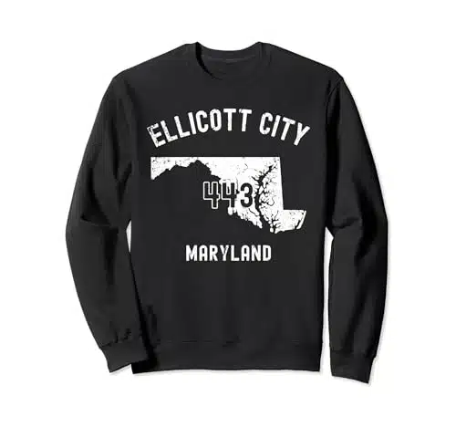 Ellicott City Maryland MD Vintage Athletic Style Sweatshirt
