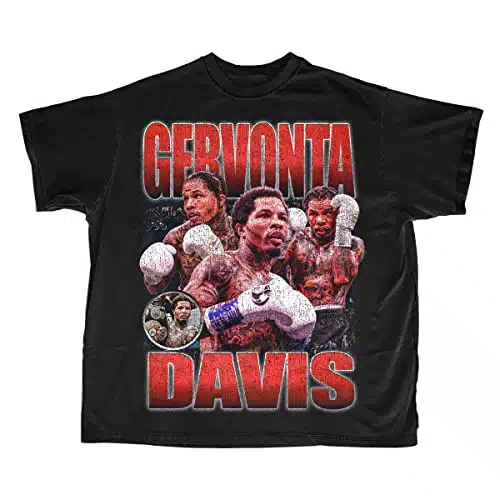 Gervonta Davis Shirt, Tank Davis Shirt, Tank Shirt, Gervonta Boxing Shirt, Gervonta Vintage Graphic tee (as, Alpha, x_l, Regular, Regular, Black)