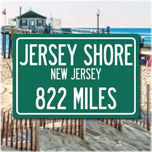 Jersey Shore, New Jersey Highway Distance Sign