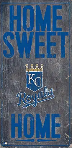 Kansas City Royals x Home Sweet Home Wood Sign