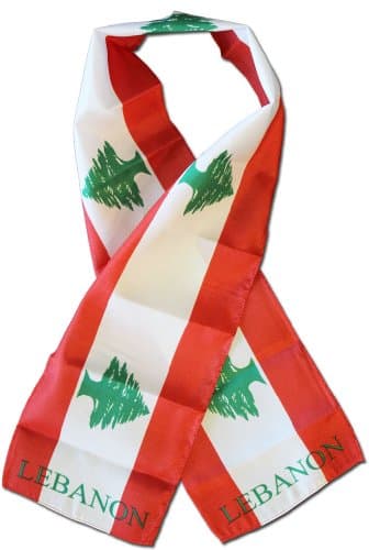 Lebanon Flag Scarf