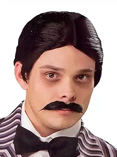 Rubie's mens The Addams Family Gomez and Mustache Kit costume wigs, Gomez, One Size US