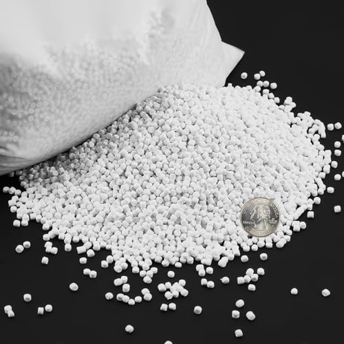 Timgle Pack Heavy Plastic Poly Stuffing Pellets for Craft Projects Bead Bag Weighted Pellet Stuffing for Weighted Animal Blankets Cornhole Shooting Bags Stuffing Beads (, Poun