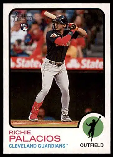 Topps Heritage High Number #Richie Palacios NM MT RC Rookie Guardians