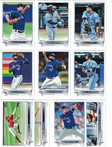 Toronto Blue Jays  Topps (Series and ) Baseball Team Set with () Cards! INCLUDES () Additional Bonus Cards of Former Blue Jays Greats Fred McGriff, Roy Halladay and Kelly Grub